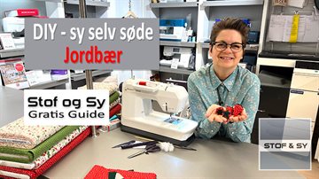 DIY - sy selv søde jordbør - en gratis Stof og Sy Guide